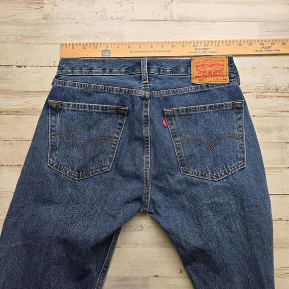 Levi's Men's 505 Jeans 30x34 Straight Leg 100% Cotton Broken In Comfortable - Picture 7 of 9